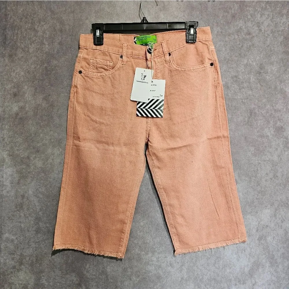 Sandrine Rose x Free People Denim Bermuda Jeans Shorts Size 28‎